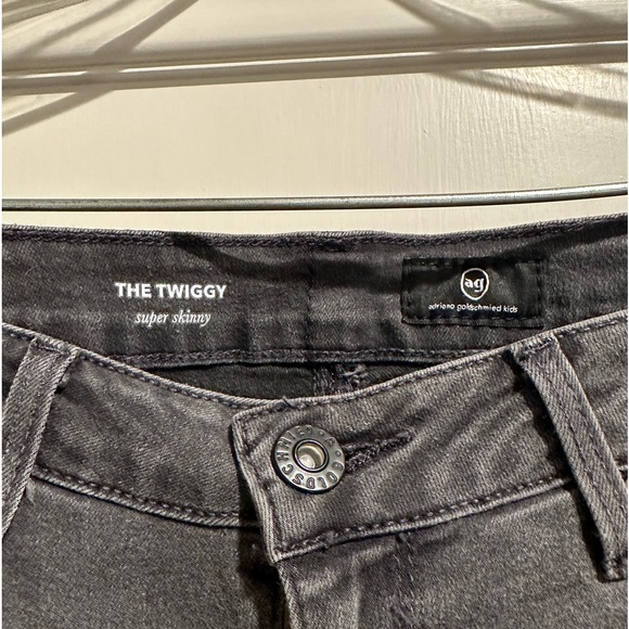 AG kids “The Twiggy” super skinny dark gray jeans size 14 lightly worn - Picture 2 of 3